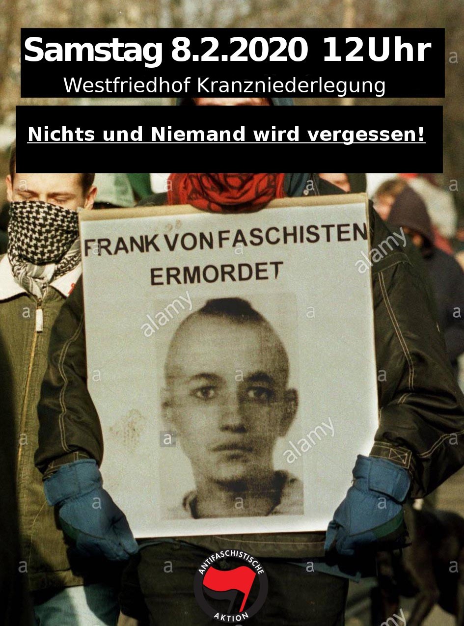 Frank Böttcher Gedenken 2020 Zusammen Kämpfen [Magdeburg]